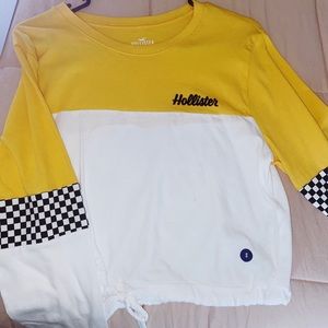 hollister longsleeve cropped top